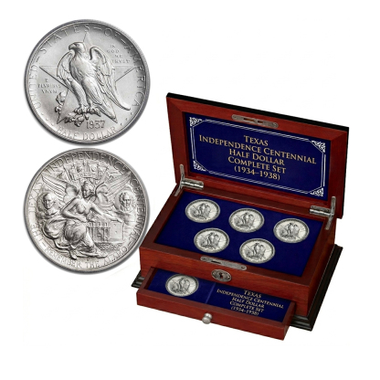 Last 19 Sets 🔥 Texas Independence Centennial Half Dollar Complete Set (1934–1938)