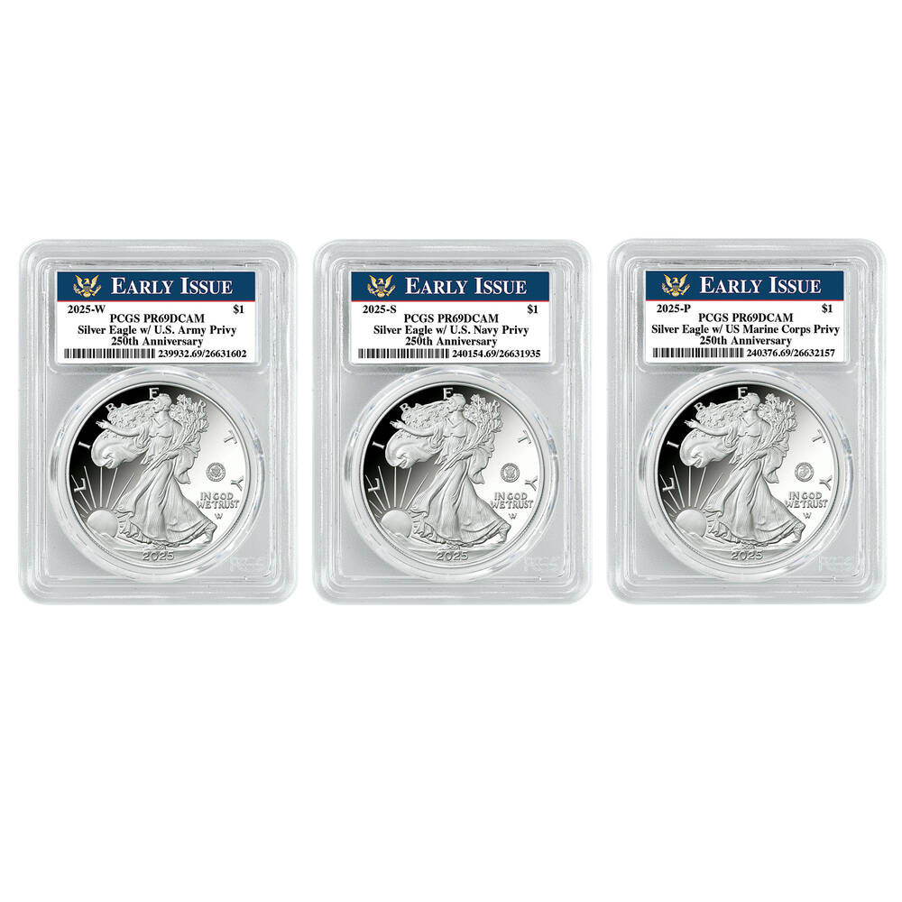 250th Anniversary United States Military American Eagle One Ounce Silver Proof Coin