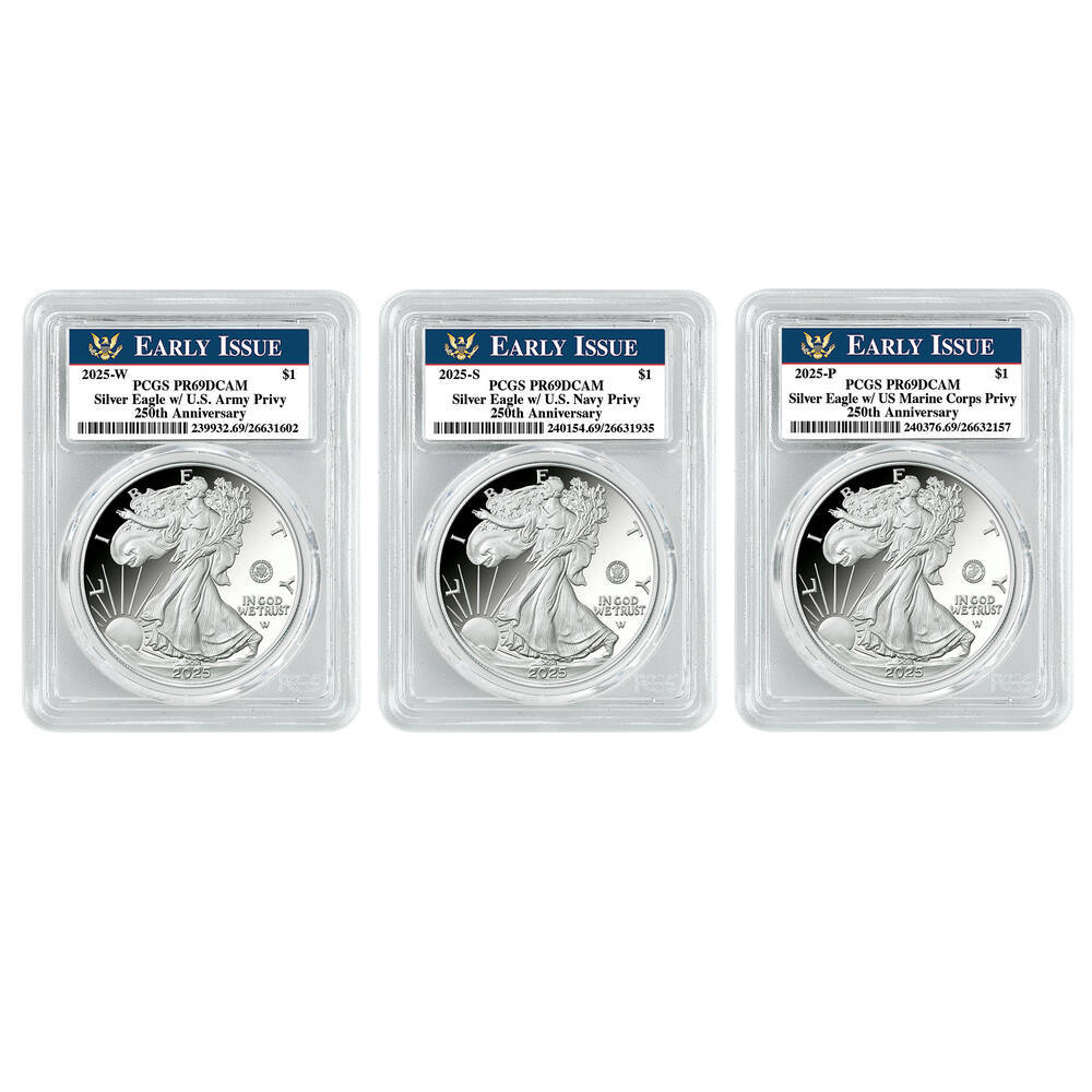 250th Anniversary United States Military American Eagle One Ounce Silver Proof Coin