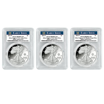 250th Anniversary United States Military American Eagle One Ounce Silver Proof Coin
