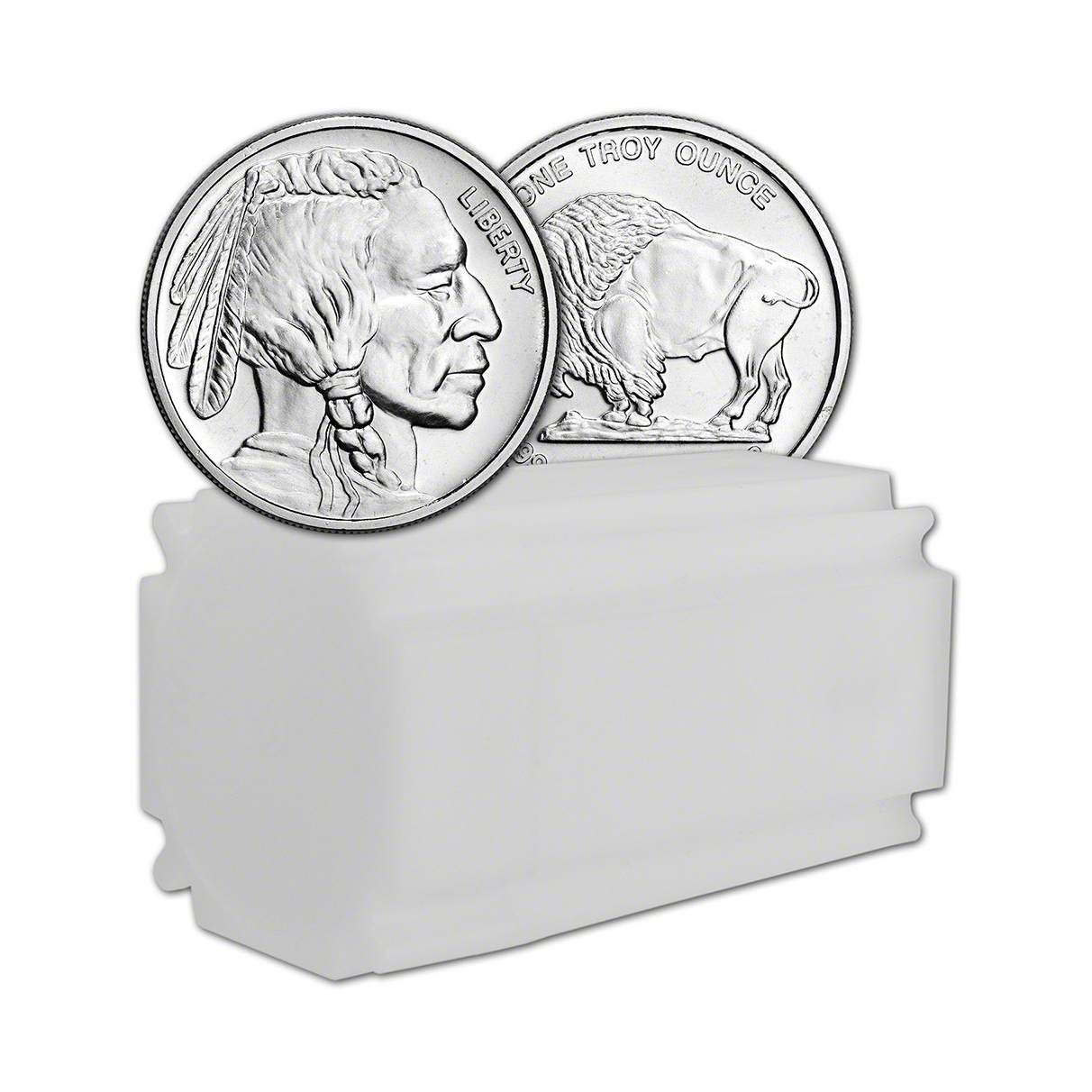 Lot of 10 -  1 oz Buffalo Silver Round | Silvertowne Mint