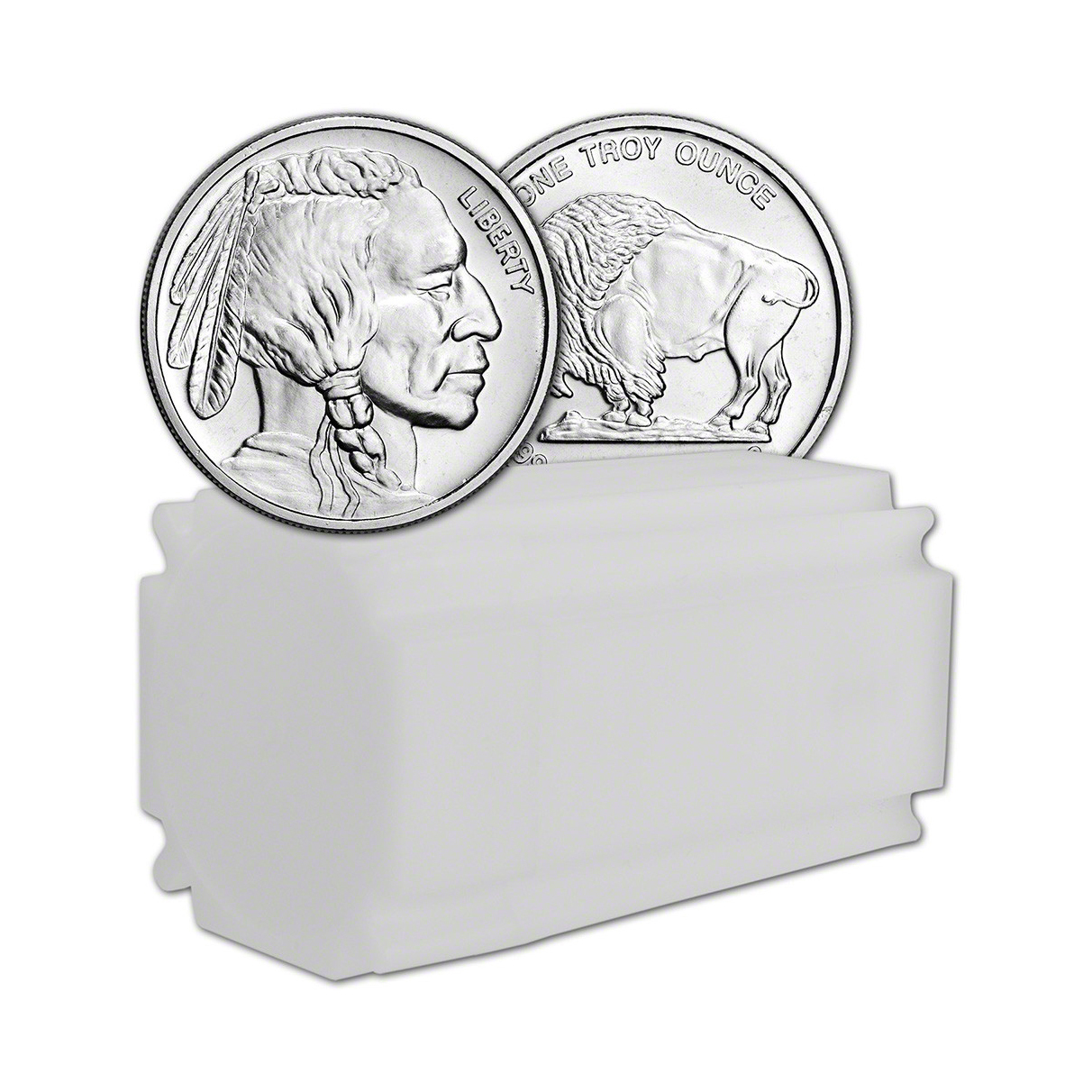 Lot of 10 -  1 oz Buffalo Silver Round | Silvertowne Mint