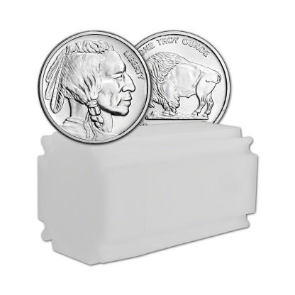Lot of 10 -  1 oz Buffalo Silver Round | Silvertowne Mint