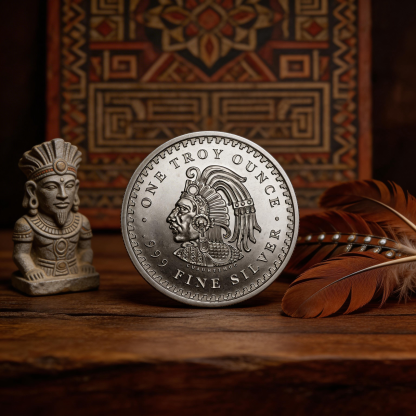 Last Day 70% OFF🔥【 LOT OF 10 】 1 oz Aztec Calendar Silver Round