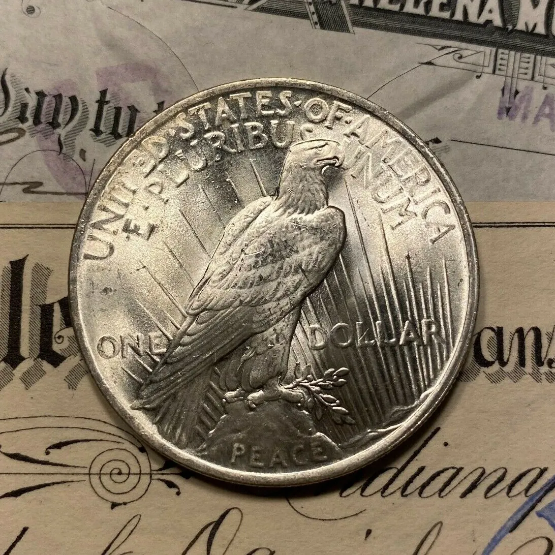 🕊️【1921-1935 Peace Silver Dollar 】Complete Collection, Gem BU from OBW Roll Hoard Auction