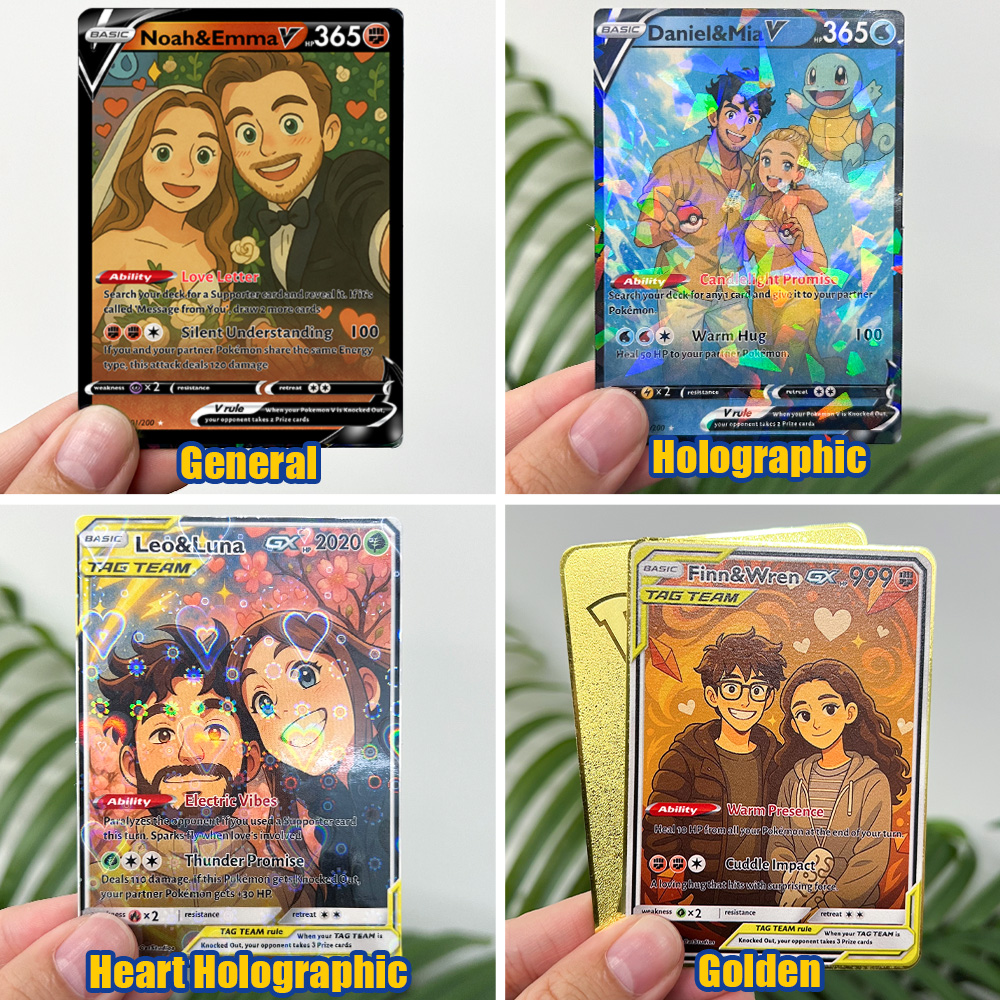 Custom Anime Couples Pokecard TCG V/Vmax/VSTAR/EX/GX/TRAINER Card