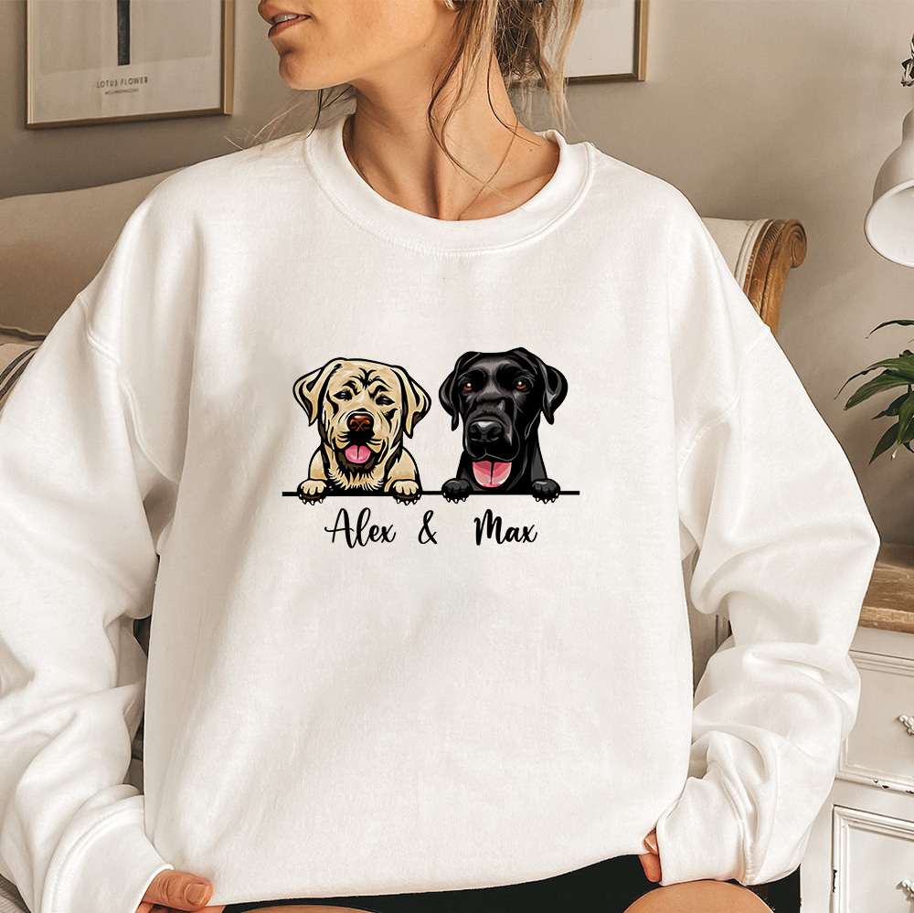 Personalized Custom Dog Mom T-Shirt/Sweatshirt/Hoodie-Claire Custom