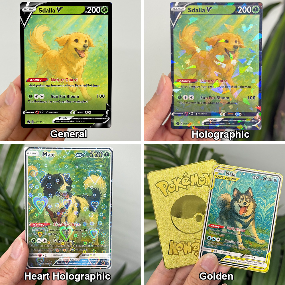Custom Anime Pet Pokecard TCG V/Vmax/VSTAR/EX/GX/TRAINER Card