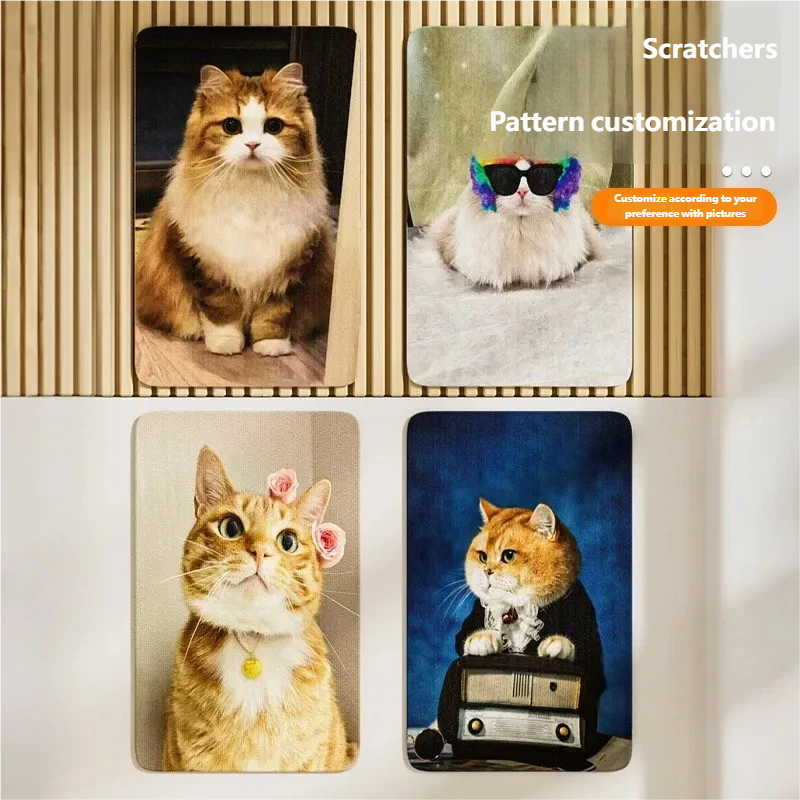 Customized cat climbing stickers, cat wall climbing stickers, freely cut, wear-resistant, scratch-resistant, cat-teasing tool, printed cat board wall stickers.-Claire Custom