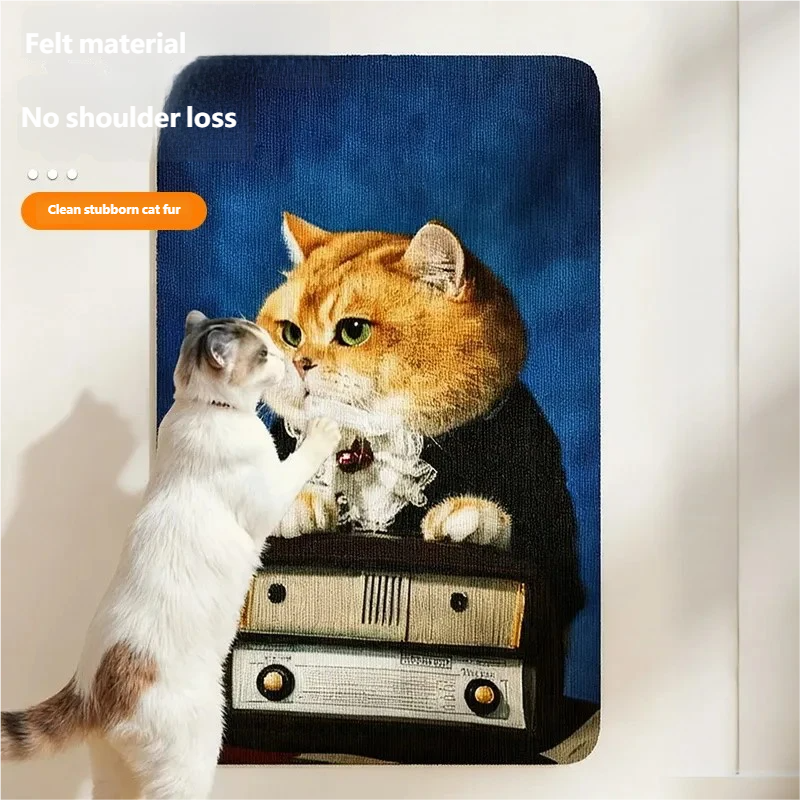 Customized cat climbing stickers, cat wall climbing stickers, freely cut, wear-resistant, scratch-resistant, cat-teasing tool, printed cat board wall stickers.-Claire Custom