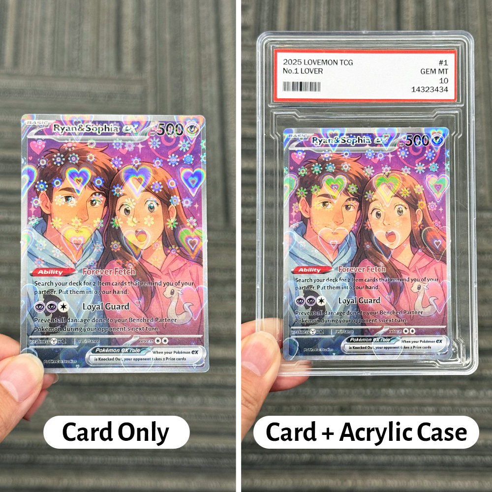 Custom Anime Couples Pokecard TCG V/Vmax/VSTAR/EX/GX/TRAINER Card
