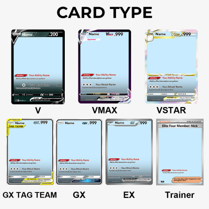 Custom Anime Couples Pokecard TCG V/Vmax/VSTAR/EX/GX/TRAINER Card