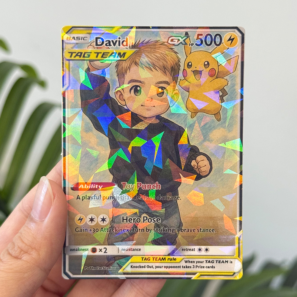 Custom Anime Kid Pokecard TCG V/Vmax/VSTAR/EX/GX Card
