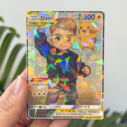 Custom Anime Kid Pokecard TCG V/Vmax/VSTAR/EX/GX Card
