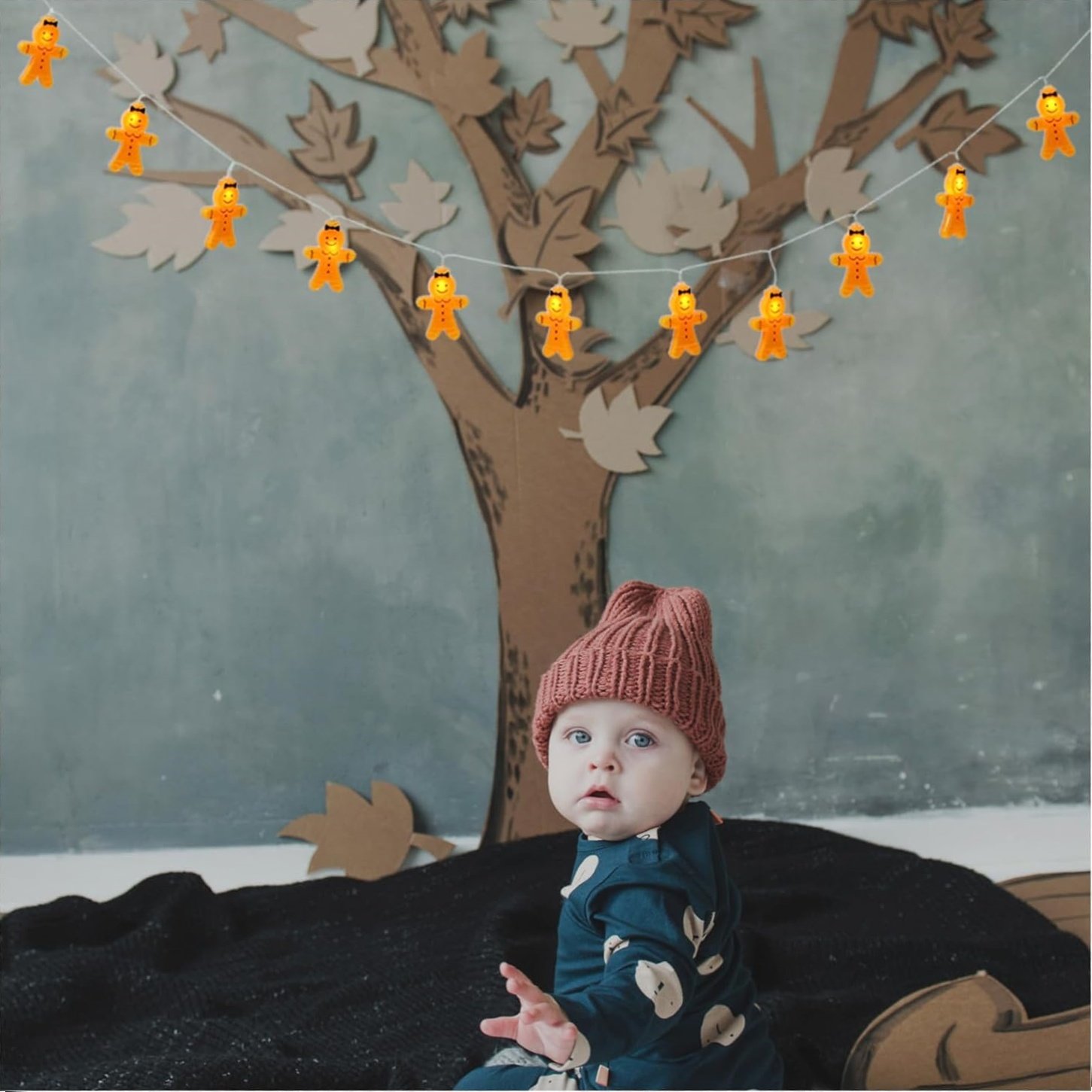 Gingerbread Man String Lights🌟Holiday Atmosphere Gifts🎁Christmas LED Lights-Claire Custom