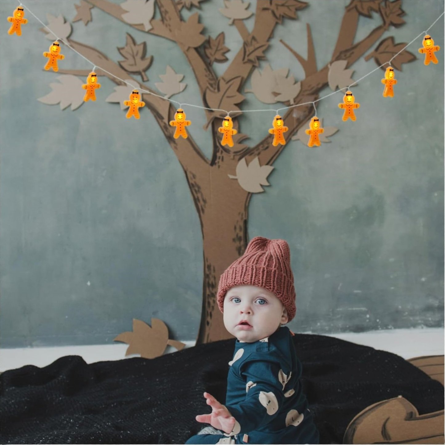 Gingerbread Man String Lights🌟Holiday Atmosphere Gifts🎁Christmas LED Lights-Claire Custom