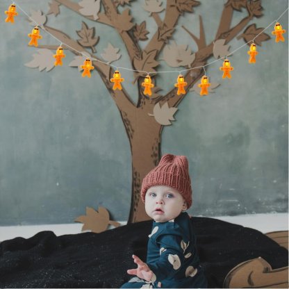 Gingerbread Man String Lights🌟Holiday Atmosphere Gifts🎁Christmas LED Lights-Claire Custom