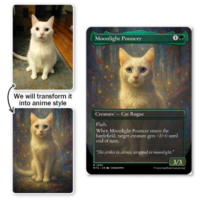 Custom Anime Pet MTG Magic TCG Card-Claire Custom