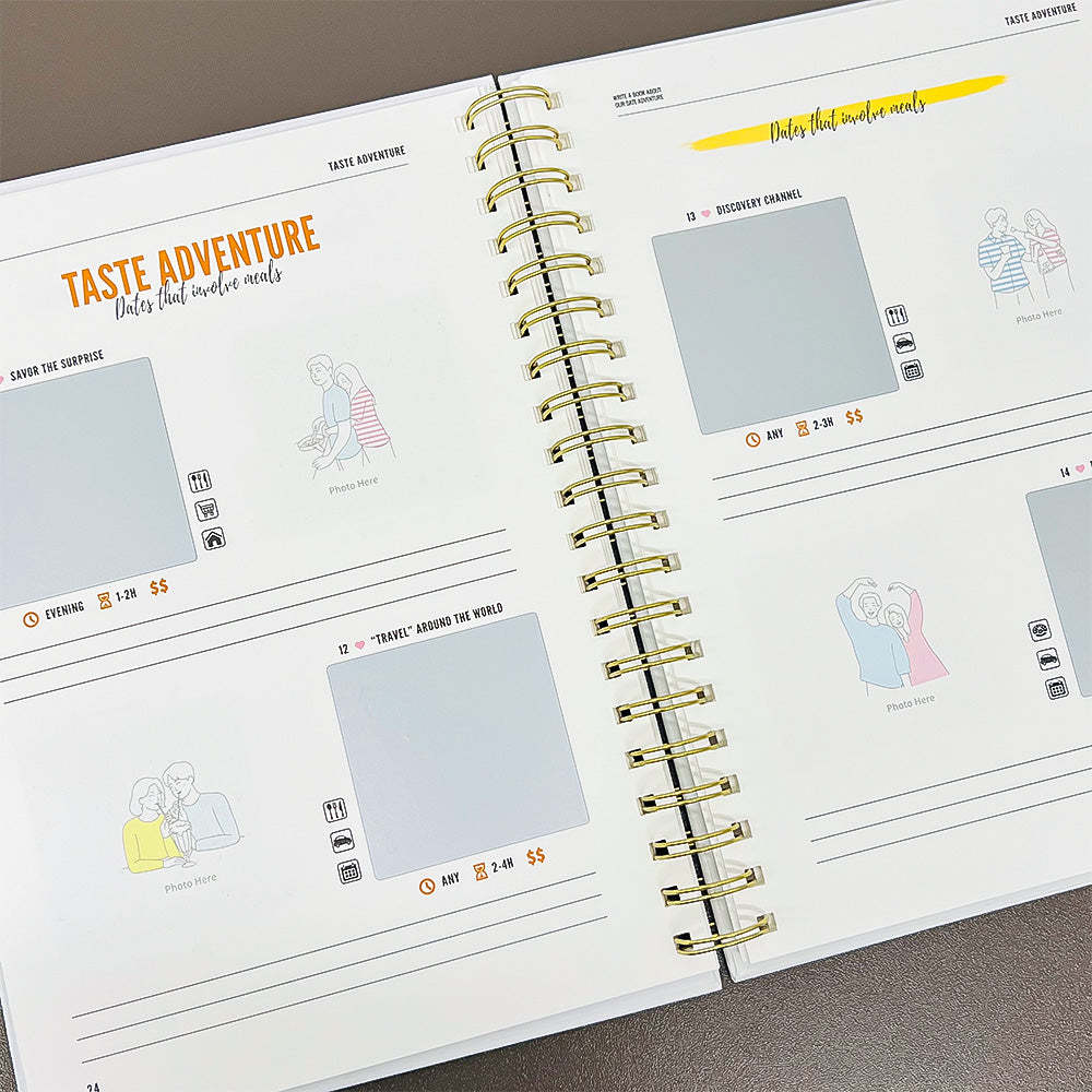 Write A Book About Our Date Adventure-6in1 Gift Set-Claire Custom