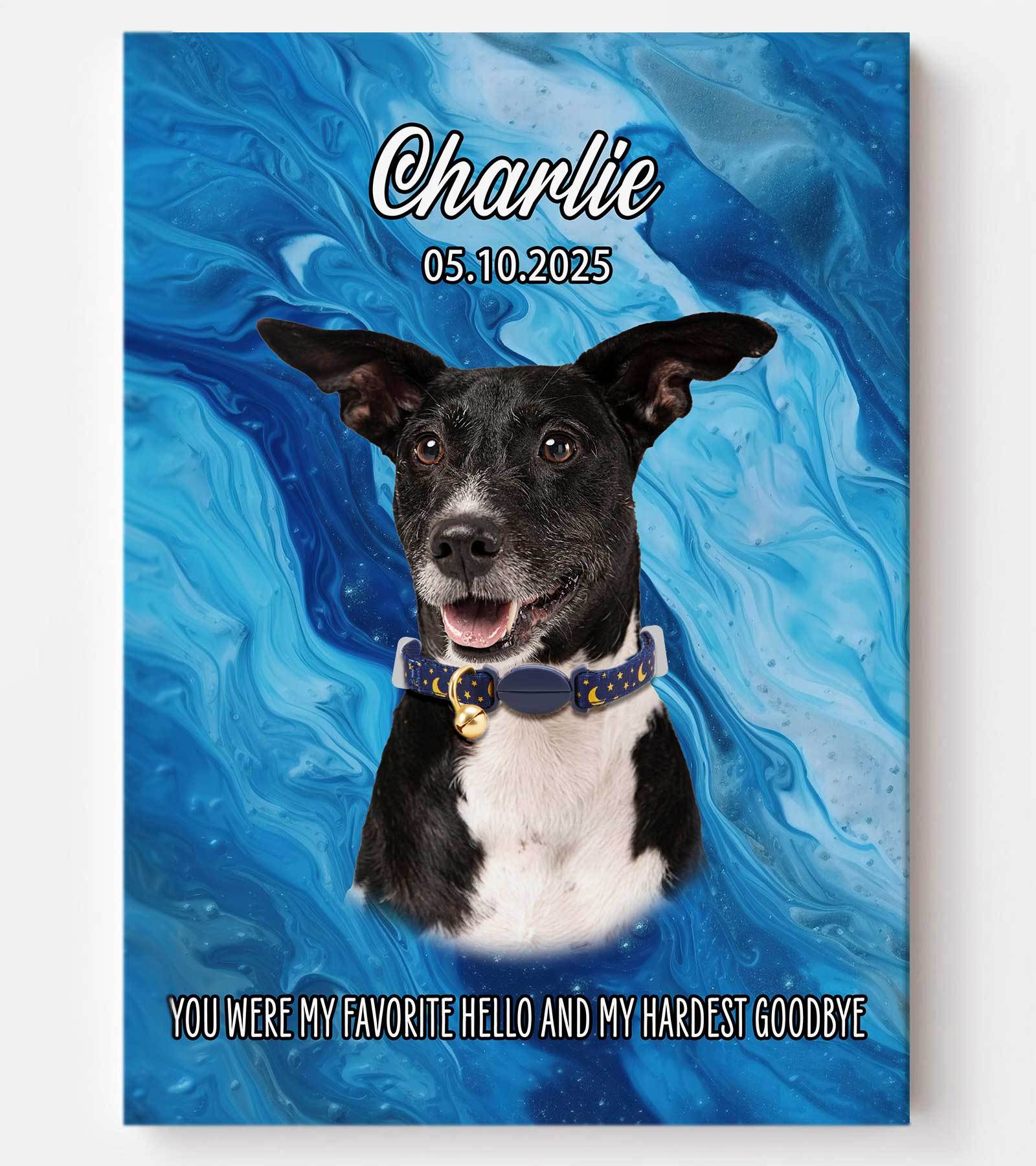 I Want You to See Them Wear Their Collar Again-Personalized Pet Memorial Canvas Wall Art-Claire Custom