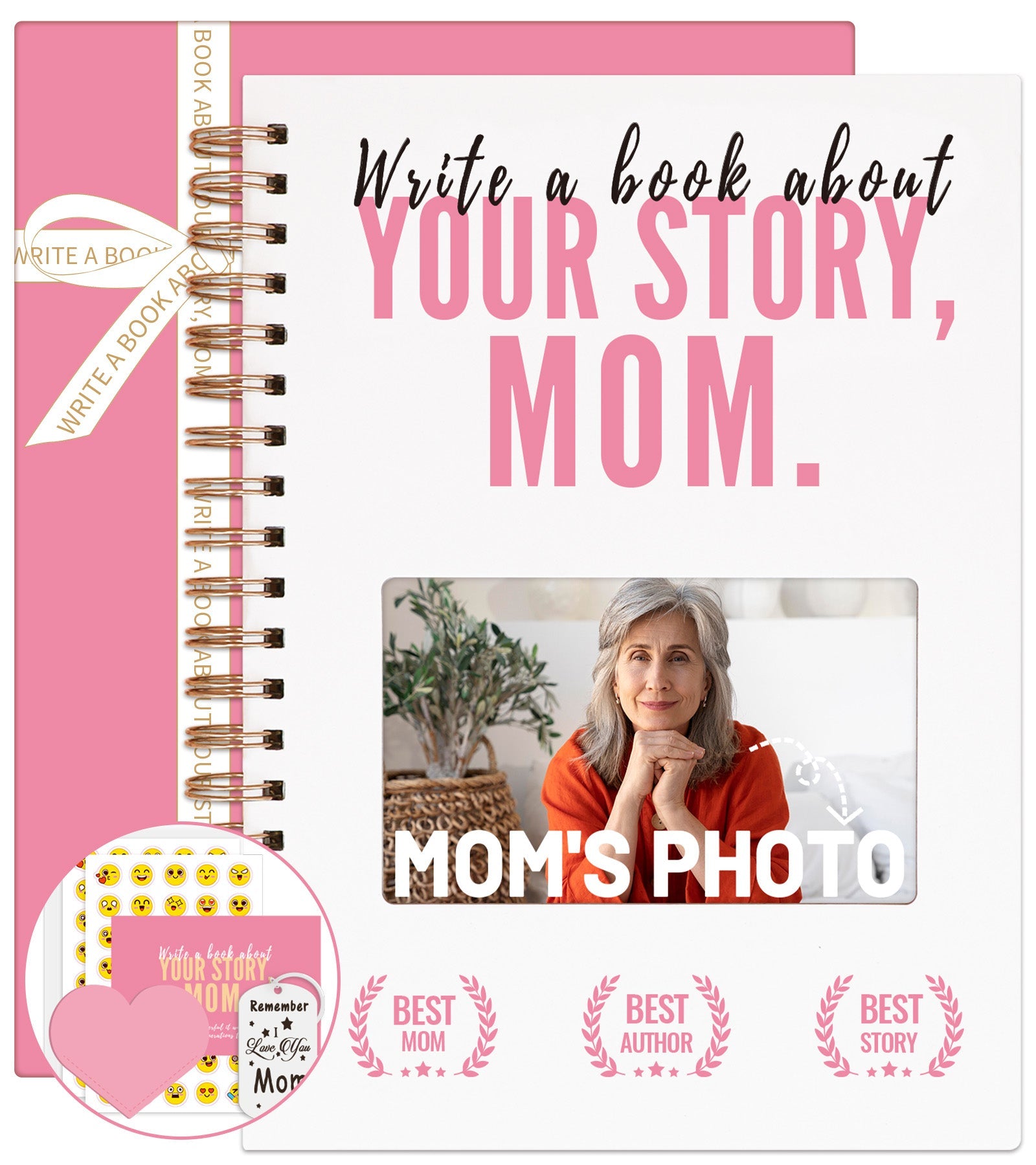 Write A Book About Your Story Mom I Want to Hear-6in1 Gift Set-Claire Custom