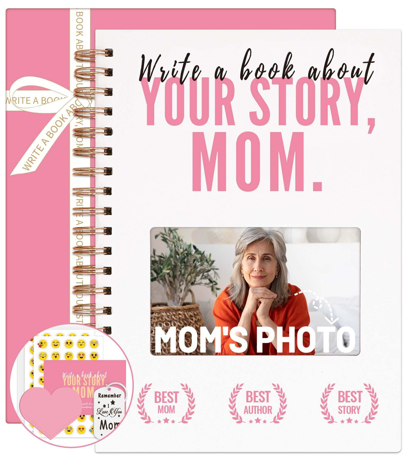Write A Book About Your Story Mom I Want to Hear-6in1 Gift Set-Claire Custom