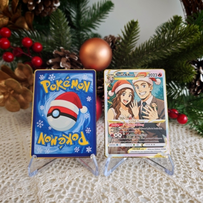 Custom Anime Couples Christmas Pokecard TCG V/Vmax/VSTAR/EX/GX Card