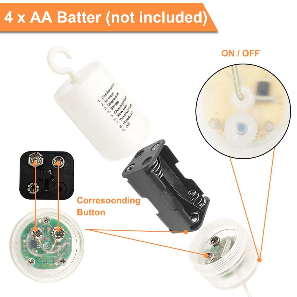 🎄Hanging Starburst Fairy Lights for Christmas-Claire Custom