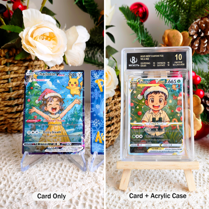 Custom Anime Kid Christmas Pokecard TCG V/Vmax/VSTAR/EX/GX Card