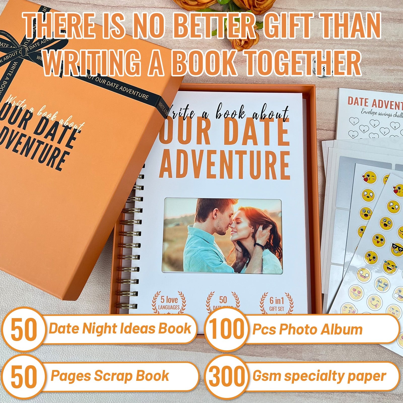Write A Book About Our Date Adventure-6in1 Gift Set-Claire Custom