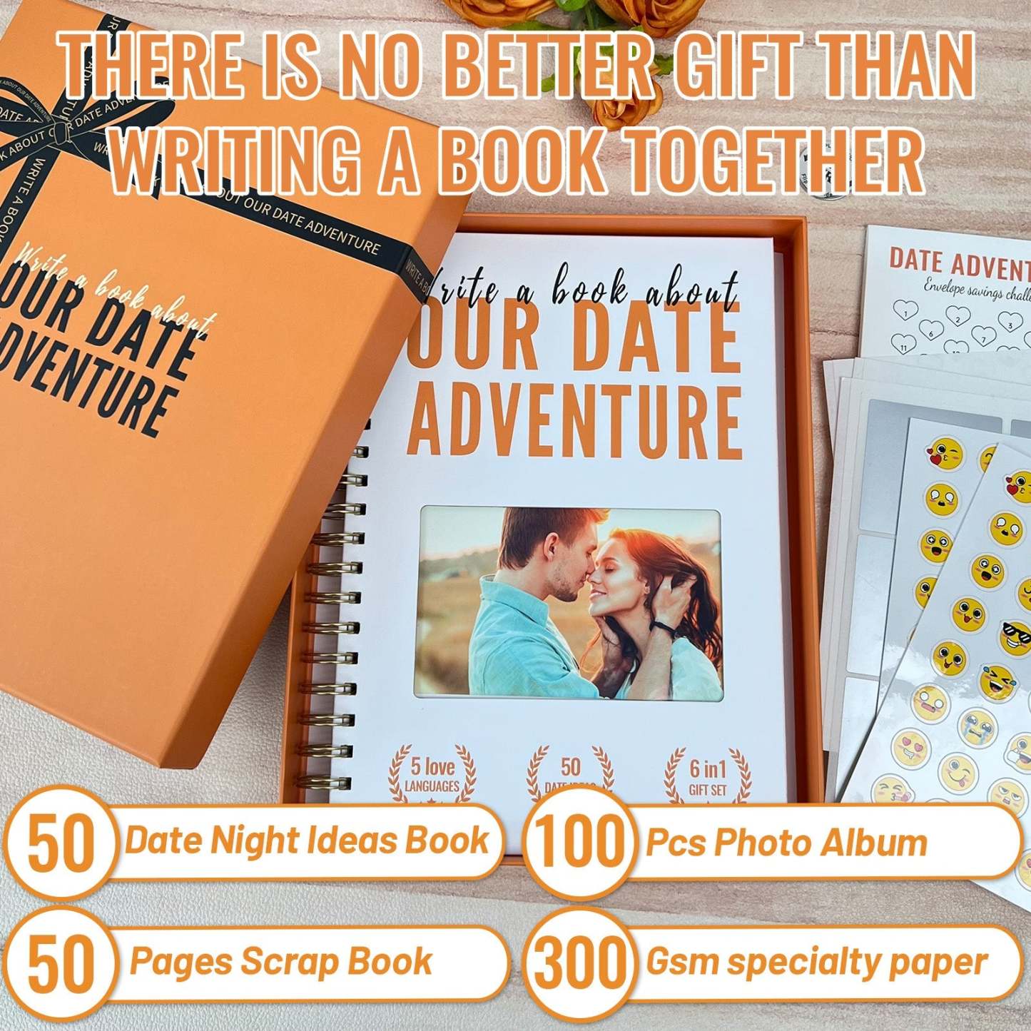 Write A Book About Our Date Adventure-6in1 Gift Set-Claire Custom