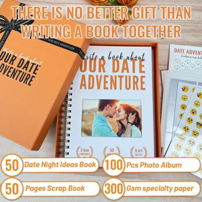Write A Book About Our Date Adventure-6in1 Gift Set-Claire Custom