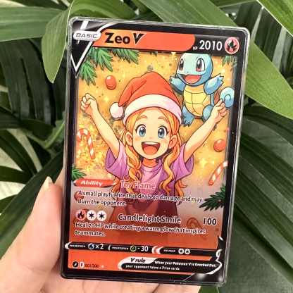 Custom Anime Kid 3D Floating Sand Pokecard TCG V/Vmax/VSTAR/EX/GX Card