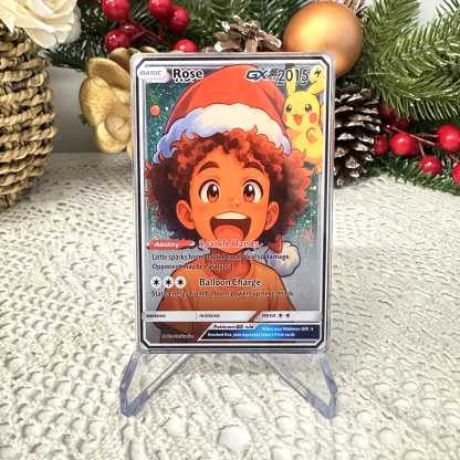 Custom Anime Kid 3D Floating Sand Pokecard TCG V/Vmax/VSTAR/EX/GX Card