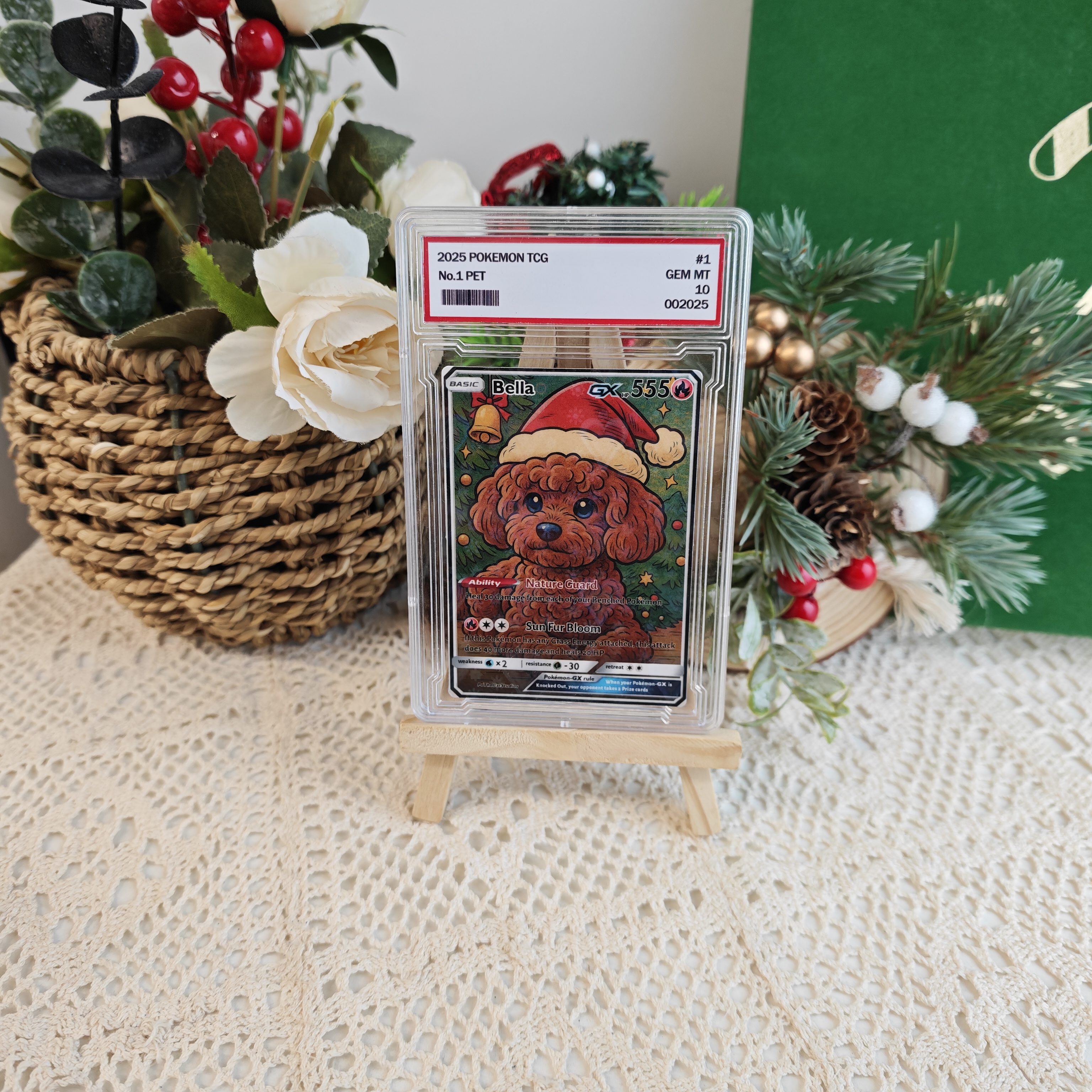 Custom Anime Pet Christmas Pokecard V/Vmax/VSTAR/EX/GX Card