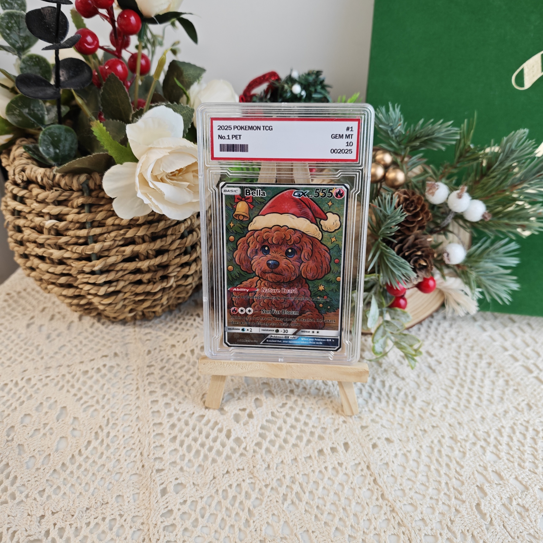 Custom Anime Pet Christmas Pokecard V/Vmax/VSTAR/EX/GX Card