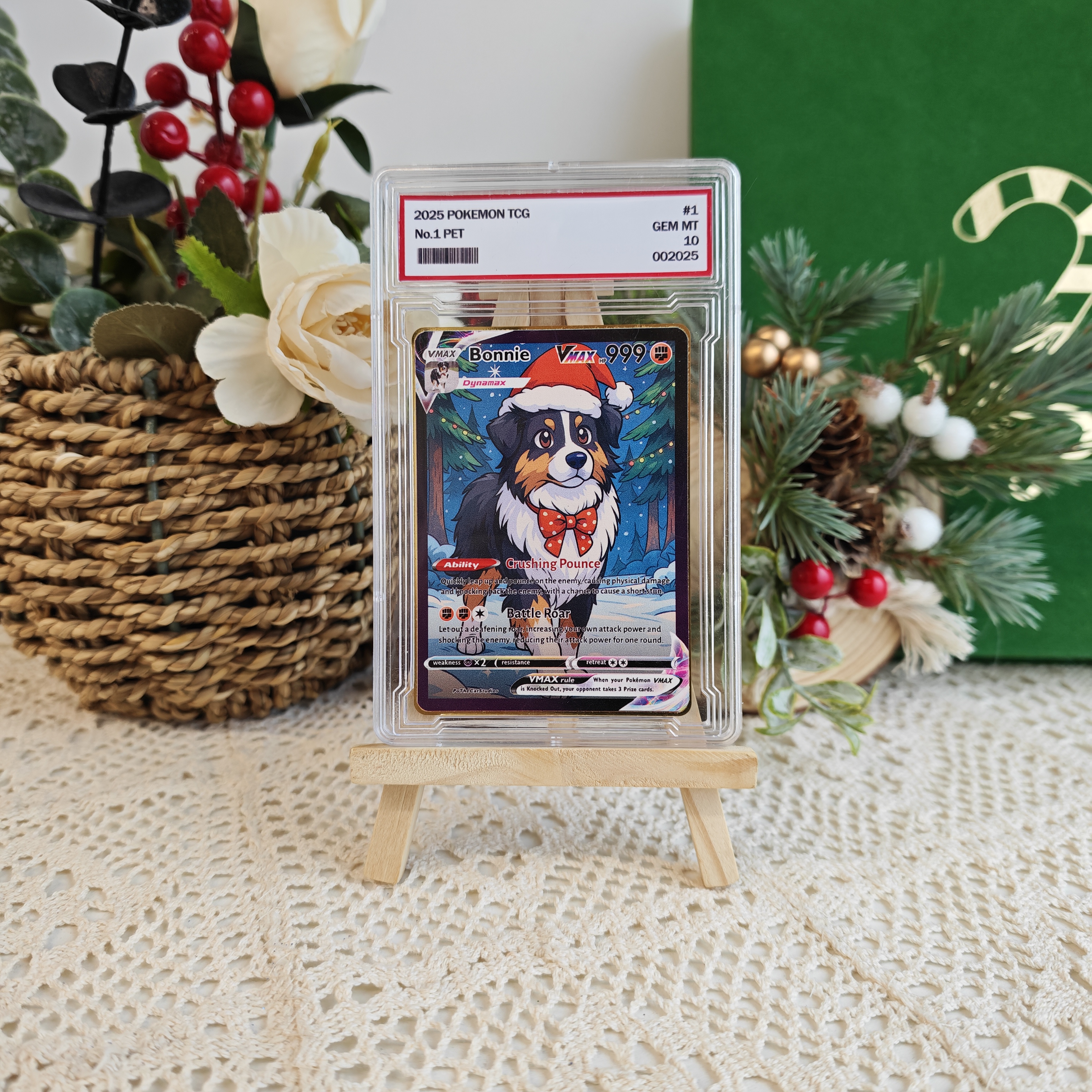 Custom Anime Pet Christmas Pokecard V/Vmax/VSTAR/EX/GX Card