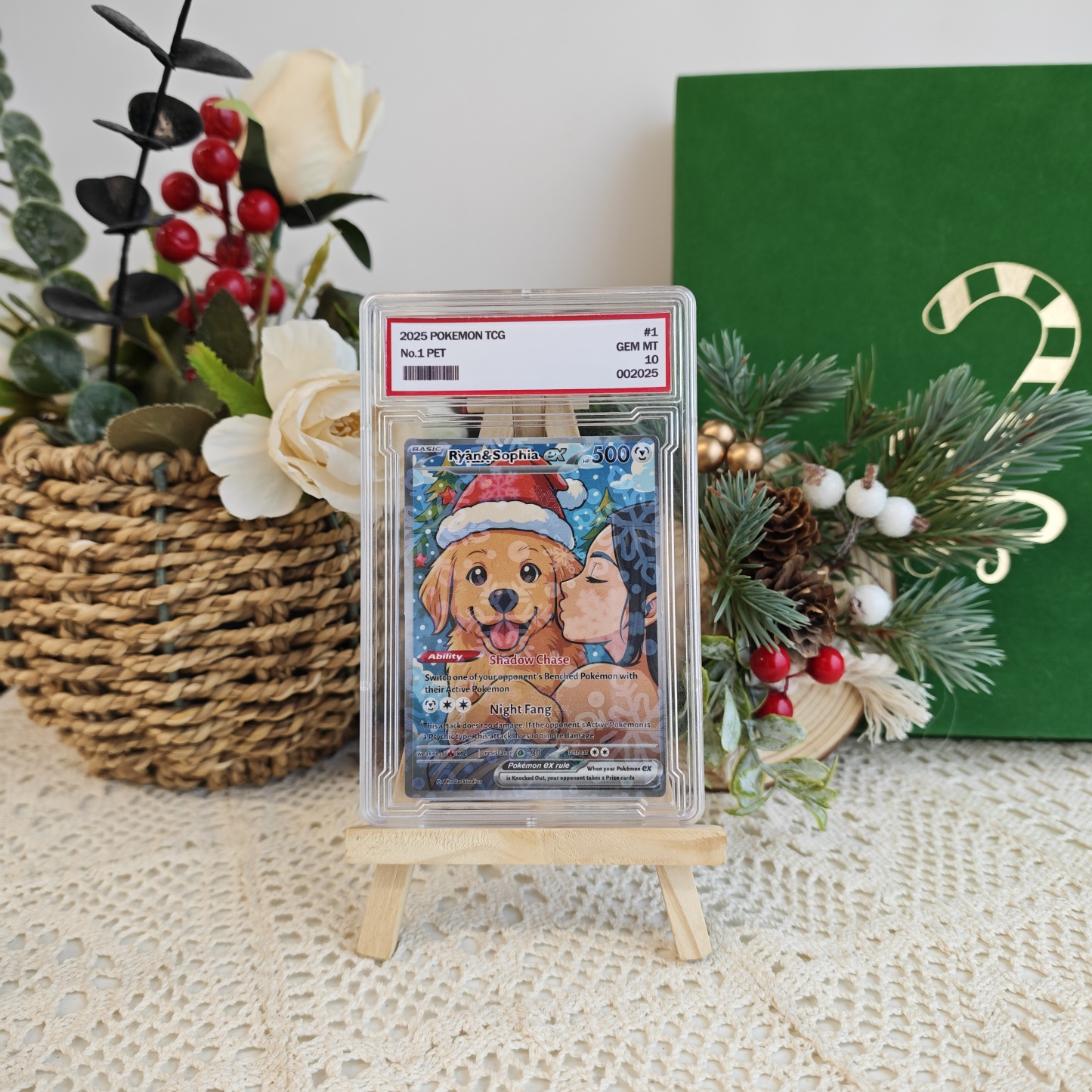 Custom Anime Pet Christmas Pokecard V/Vmax/VSTAR/EX/GX Card