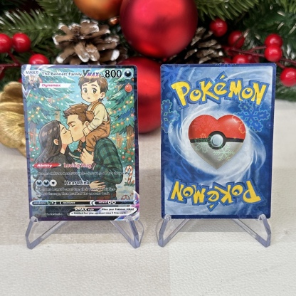 Custom Anime Family Christmas Pokecard TCG V/Vmax/VSTAR/EX/GX Card-Claire Custom