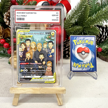 Custom Anime Family Christmas Pokecard TCG V/Vmax/VSTAR/EX/GX Card-Claire Custom