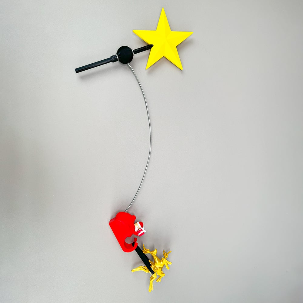 🌟3D Printed Tree Top Star Rotating Christmas Tree Decoration Plug-in-Claire Custom