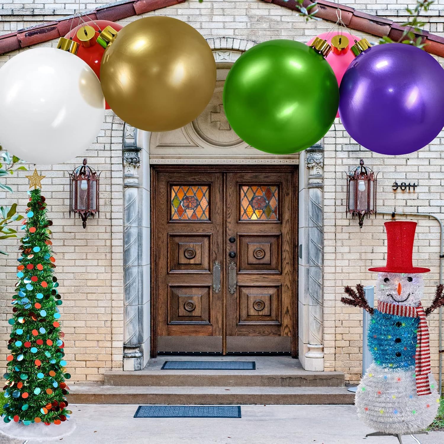 🎈Oversized Inflatable Christmas Ball Decoration-Claire Custom