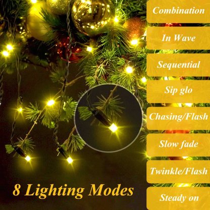 🎄Christmas Tree Waterfall Lights with Ring-Claire Custom