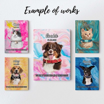 I Want You to See Them Wear Their Collar Again-Personalized Pet Memorial Canvas Wall Art-Claire Custom