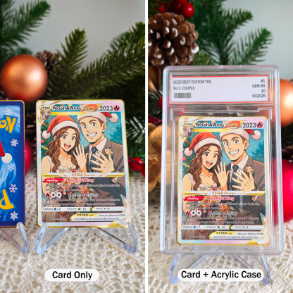 Custom Anime Couples Christmas Pokecard TCG V/Vmax/VSTAR/EX/GX Card