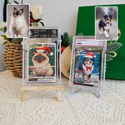 Custom Anime Pet Christmas Pokecard V/Vmax/VSTAR/EX/GX Card