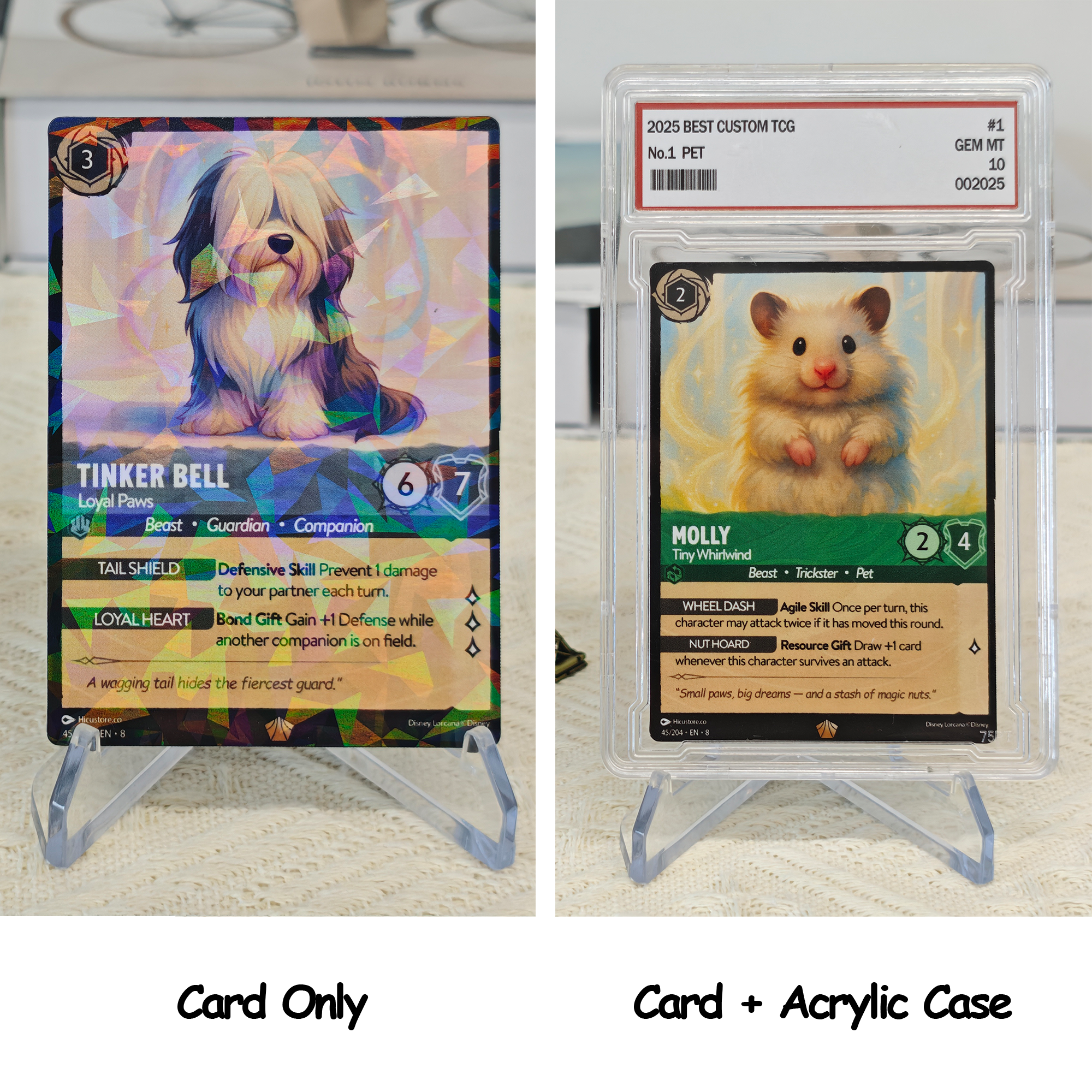 Custom Anime Pet Lorcard TCG Card-Claire Custom