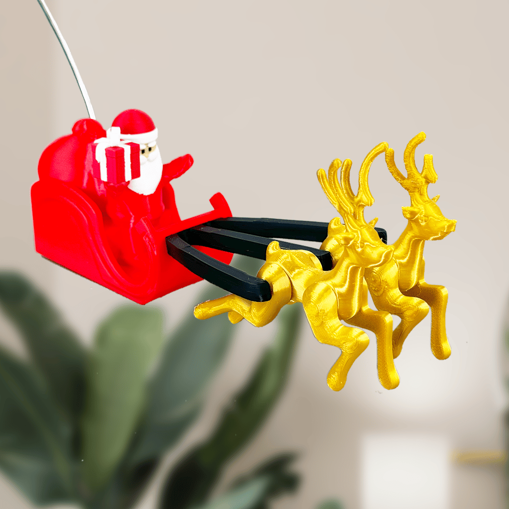 🌟3D Printed Tree Top Star Rotating Christmas Tree Decoration Plug-in-Claire Custom