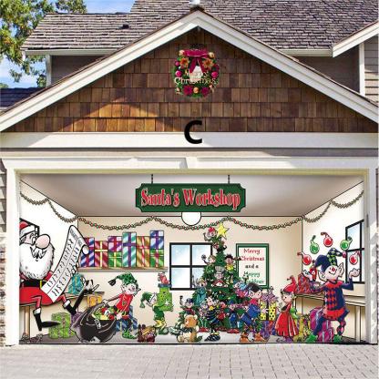 🎄 Christmas  Reusable Garage Door Decoration-Claire Custom