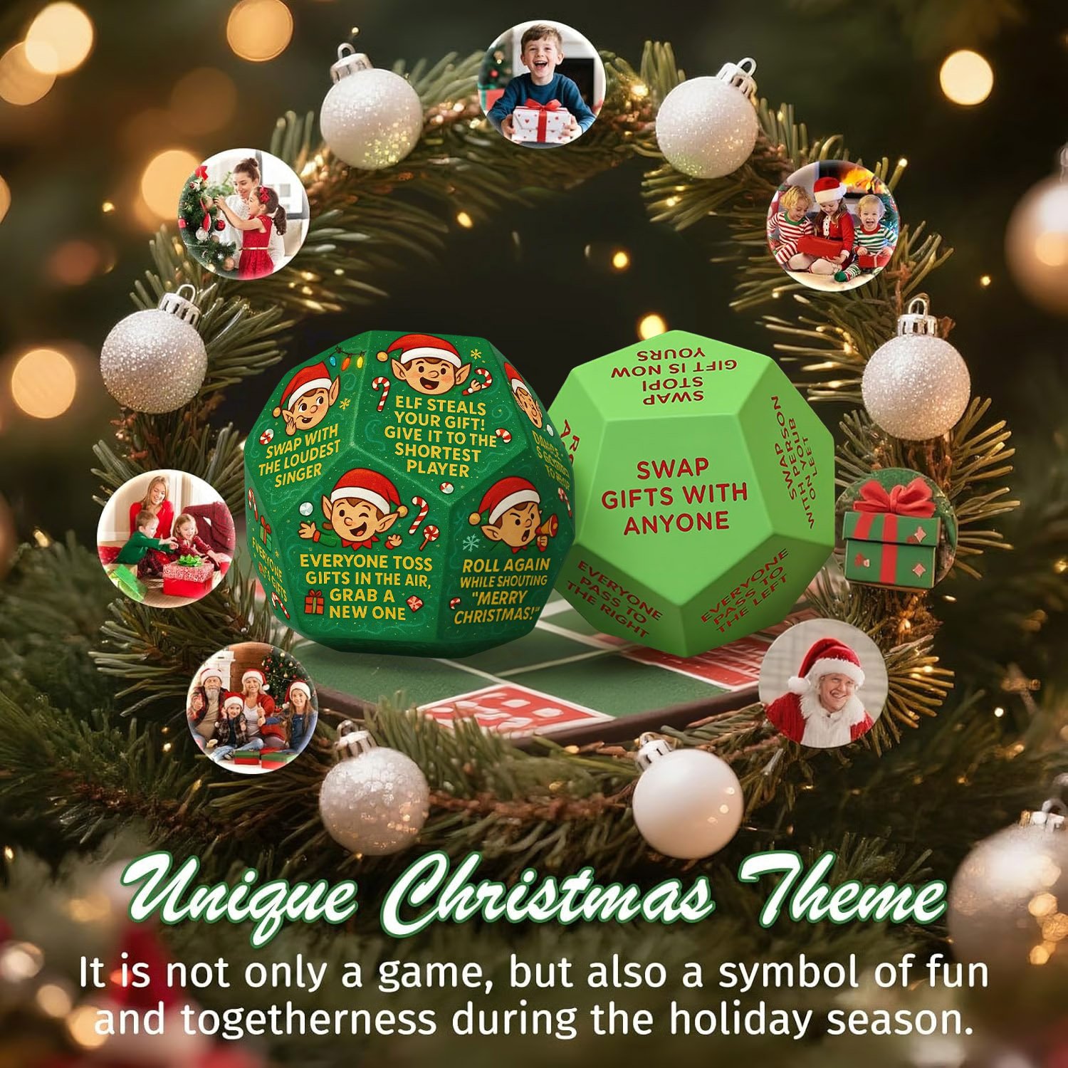 Christmas Early Sale 🎅🔥 Hilarious Christmas Gift Exchange Party GameDice-Claire Custom